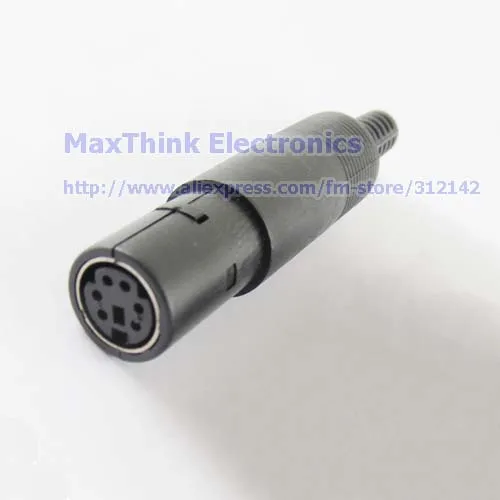 6 Pin Mini DIN Mini DIN Female Jack Connector Adapter With Plastic