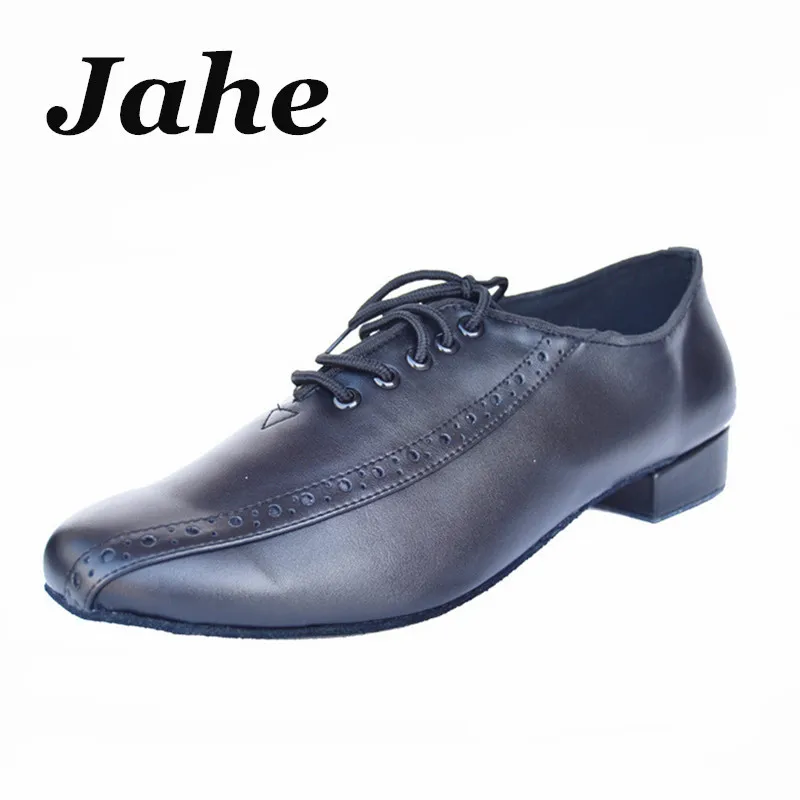 Genuine Leather Men Modern Dance Shoes Latin Ballroom Shoes 2.2cm 4cm