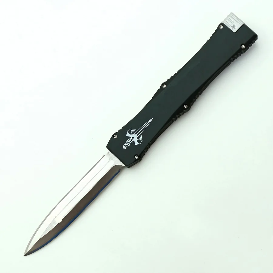 Black style Карманный выдвижной хвост 3300 D/E лезвие алюминиевая пластиковая ручка нескладной нож для кемпинга охоты выживания Подарочный мешок ножи - Цвет: Black style