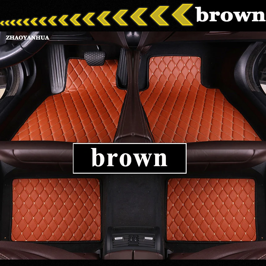 

Car Floor Mats Universal for Jaguar XF XJ F-PACE F-TYPE XE XFL XJ6 XJ6L XJL XK 2018 2017 Car Leather floor mats carpet liner