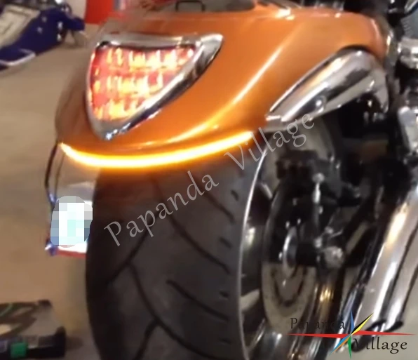 tl-109 suzuki boulevard m109r sequential switchback flowing led tail brake turn signal  light bar fender eliminator kit (2)06