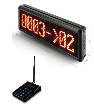 

Queue management system restaurant queue buzzer system queuing call buzzer with LCD screen queue pager