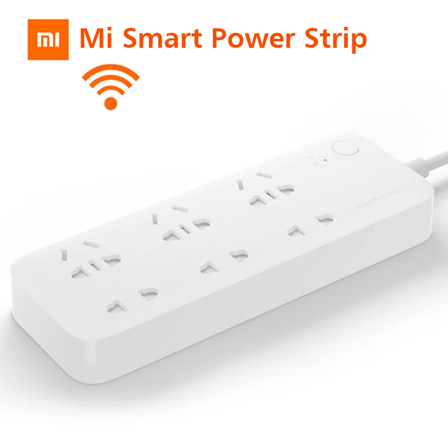 

Original Xiaomi Smart Power Strip 2 Socket Outlet Plug Mi Smart Socket Home Strip 6 Ports WiFi App Remote Control With Phones