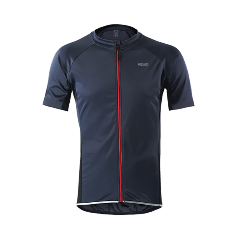 Одежда для спорта на открытом воздухе велосипедная Джерси с длинным рукавом для бега велосипедная Куртка Размер M до XXXL - Цвет: Gray Short Sleeves