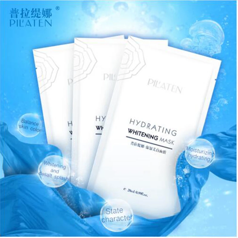

Pilaten 2pcs / Pilaten Collagen Whitening Moisturizing Mask Thin holika holika maschera viso mascarilla lanbena