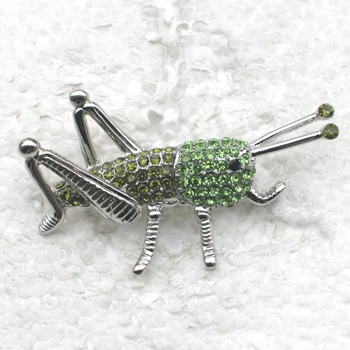 

Insect brooch Rhinestone Grasshopper Pin brooches C462 K