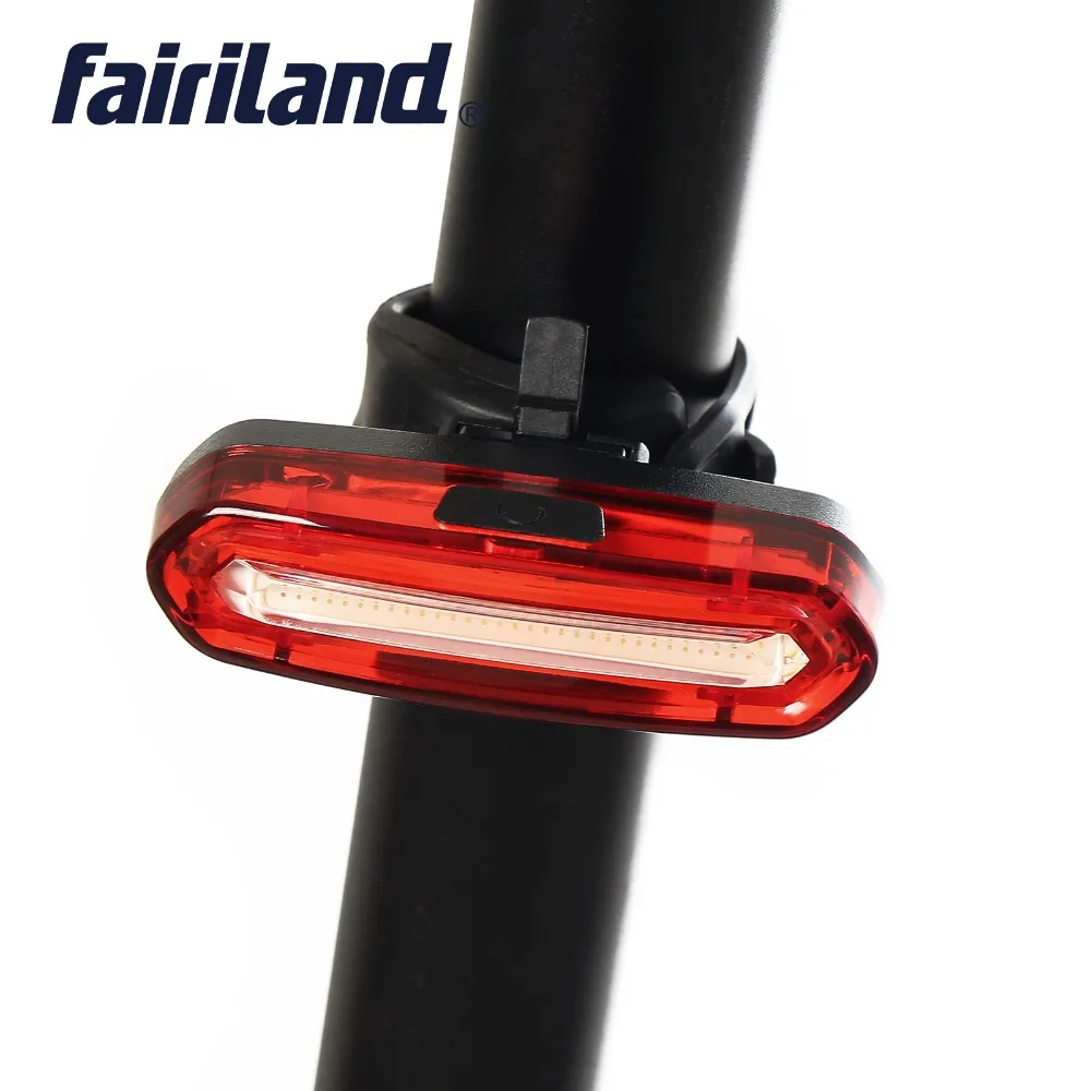 

Bicycle Rear Light USB charging Cycling Bike Tail Light Safety Warning COB Beads Ultrasonic welding lamp body waterproof
