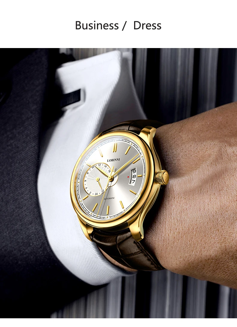 Switzerland люксовый бренд LOBINNI часы для мужчин Япония Miyota автоматические механические мужские часы Relogio Masculino L12036-7
