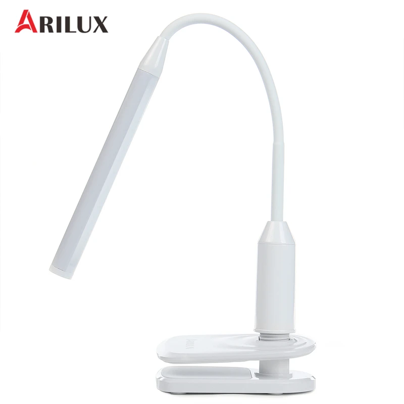 

ARILUX AL-TL02 6W LED Desk Lamp USB Touch-Dimmable Reading Table Light Flexible Clamp Adjustable Multi-Angles Desk Lamps