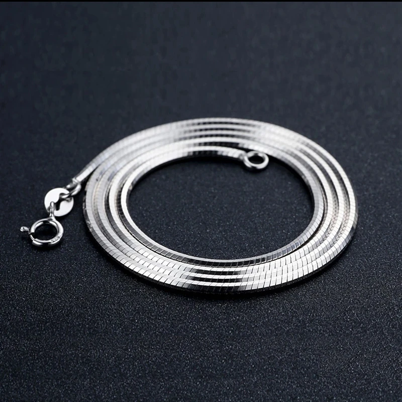 50 Cm Inches Men Necklace Sterling Silver 1 5mm Snake Chain Solid 925 Necklace White Gold Color Aliexpress 50 Cm Inches Men Necklace Sterling Silver 1 5mm Snake Chain Solid 925 Necklace White Gold Color Aliexpress
