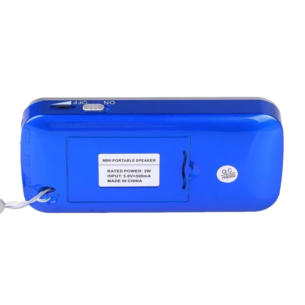 Kebidu модный портативный мини mp3 плеер Hi Fi аудио динамик фонарик усилитель Micro SD TF FM