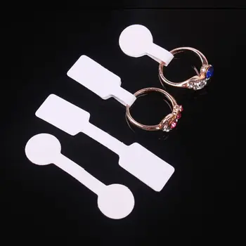 

100pcs/bag Blank Price Tags Necklace Ring Jewelry Labels Paper Stickers Retail Store