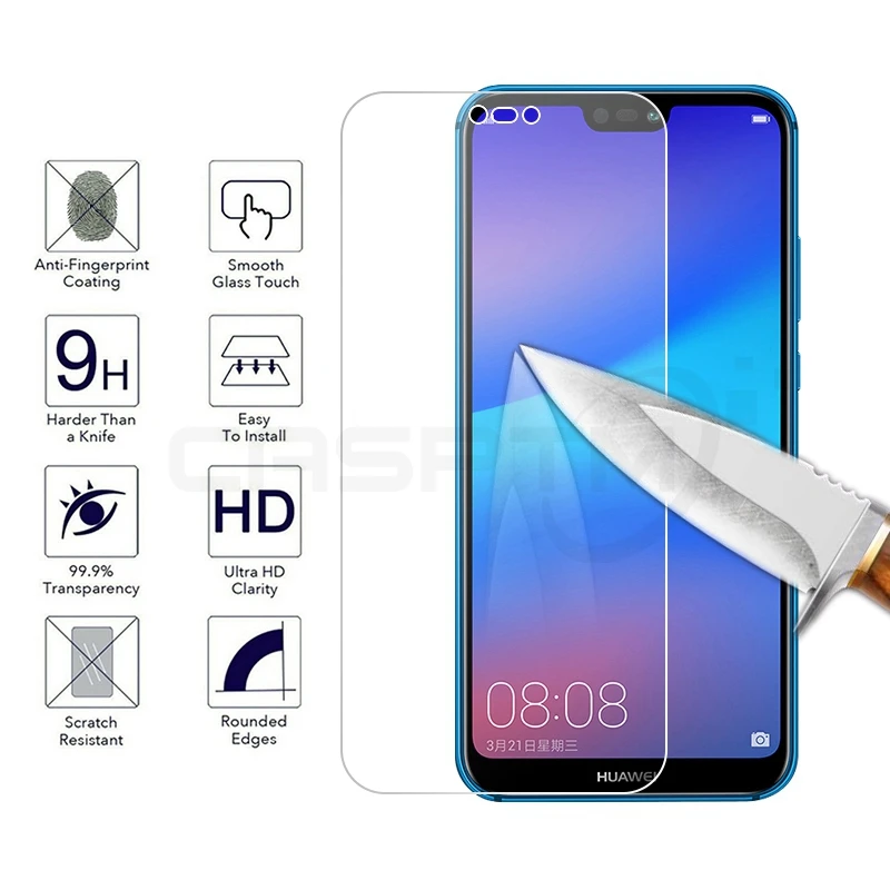 

Tempered Glass For Huawei Nova 3 3i 3e 2S Lite Screen Protector For HUAWEI Y6 Y5 Y7 Prime 2018 Y9 2019 Toughend Transparent Film