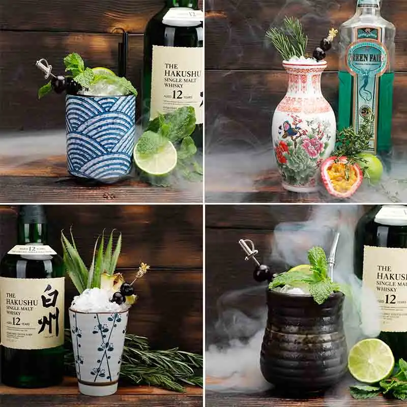 Tiki bar tiki для стакана коктейля чашки гавайская индивидуальность стеклянный Тотем