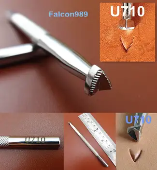 

1pc Stainless Steel Leather Craft Carving Stamping Stamp Punch Stamper Tool Master Leather Stamper - Chisel Pricking Iron Awl