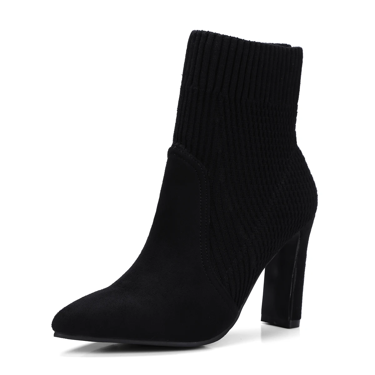 Botas negras punta fina Clearance