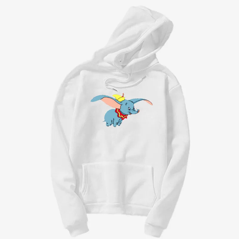 

Cute elephant like flying to apply for animal Dumbo Big ears flying Circus's flying elephant Print hoodie