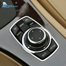 Скорость движения воздуха кнопок автомобильных мультимедиа-отделка мультимедиа Рамка-накладка наклейка украшение для автомобилей для BMW E90 3 серии 2005-2012 Авто-Стайлинг