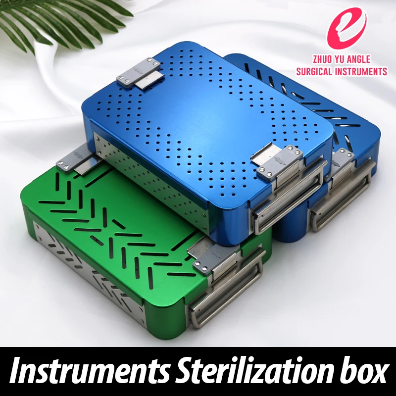 

High Temperature and High Pressure Sterilizatio of Microscopic Instruments Aluminum Alloy Sterilizatio Box for Orthopaedic Tools