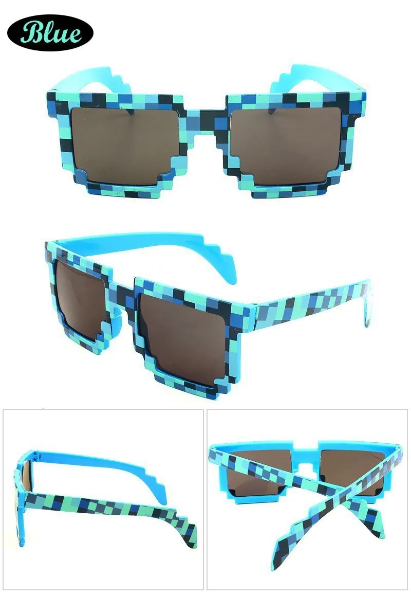Minecraft Sunglasses Mosaic Glasses Pixels Mosaic Cartoon Sunglass