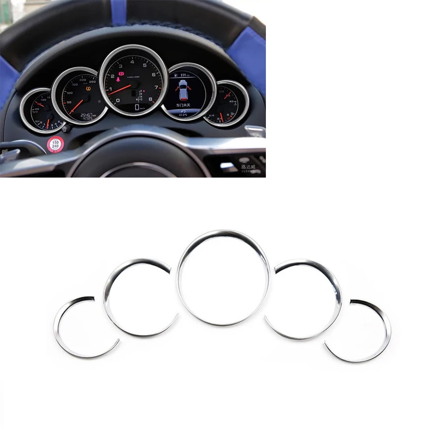 JEAZEA Car Styling 1PC Interior Dashboard Instrument Gauge Panel Cover Trim For Porsche Cayenne DWCX deller VW audi bmw Toyota-15