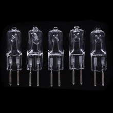 5 шт. машинная Рабочая лампа, желтый светильник, цветные прозрачные лампы,, галогенные лампы G5.3, 220 В, 35 Вт, 50 Вт, галогенные лампы, Кристальный светильник