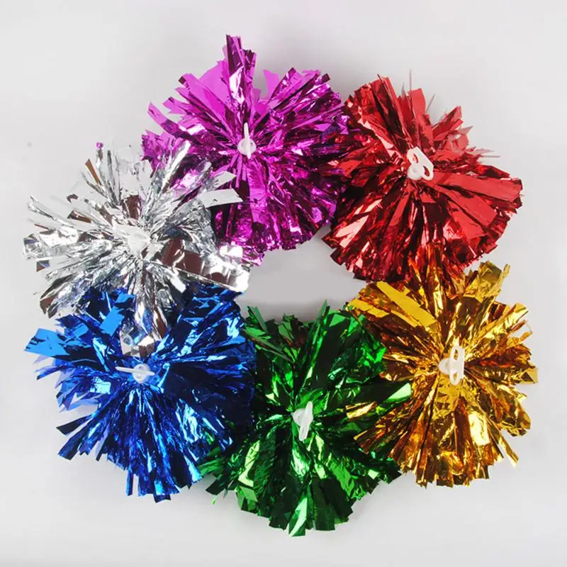 Handheld Pom Poms Cheerleader Cheerleading Cheer Dance Party Football