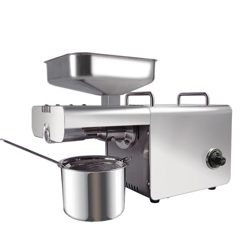 

Mini Oil press Machine Soybean Oil Presser Expeller Peanut Coconut Oil Mill Machine Stainless Steel Oil Extractor