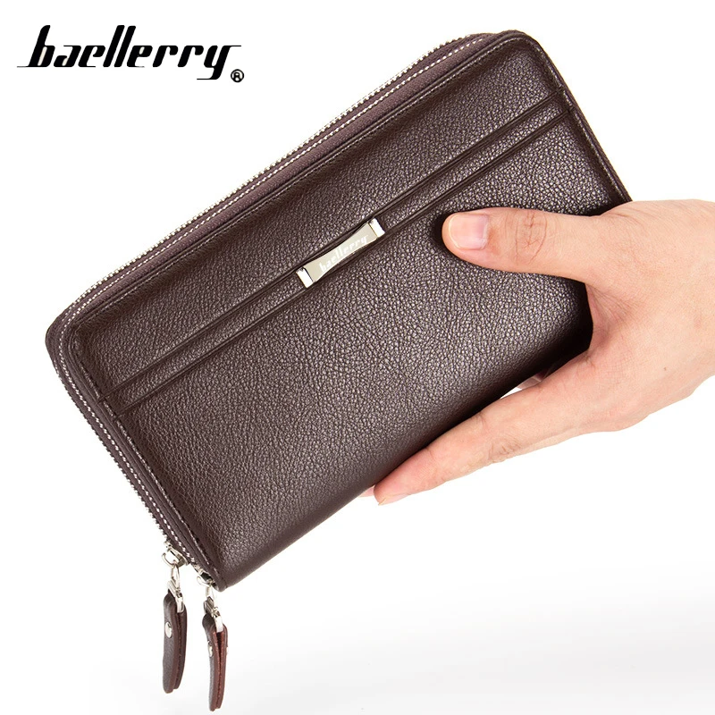 

Baellerry Phone Handy Clutch Money Bag Men Wallet Male Coin Purse Cuzdan For Baellery Wristlet Men Portomonee Walet Perse Vallet
