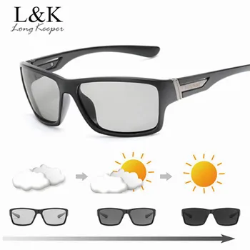 

Square Driving Men's Photochromic Polarized Sunglasses Vintage Day Night Vision Eyewears for Men Women UV400 Male Sun Glasses
