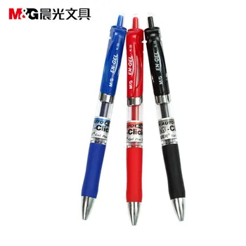 

12pcs Press type Gel Pen sign pens writing pen Ball point pens 14.5cm longth free shipping
