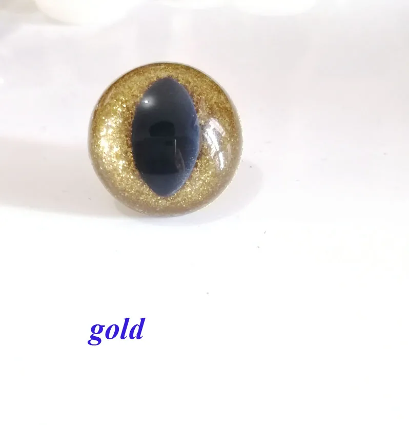 20pcs-- 25mm plastic clear safety toy cat eyes +new  glitter fabric + hard washer for plush  doll findings color option--N6 8
