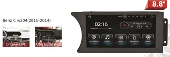 

8.8" android 7.1 Car GPS Navigation for Mercedes C Class W204 C180,C200,C300,wifi,canbus,steering wheel,free map,touch screen