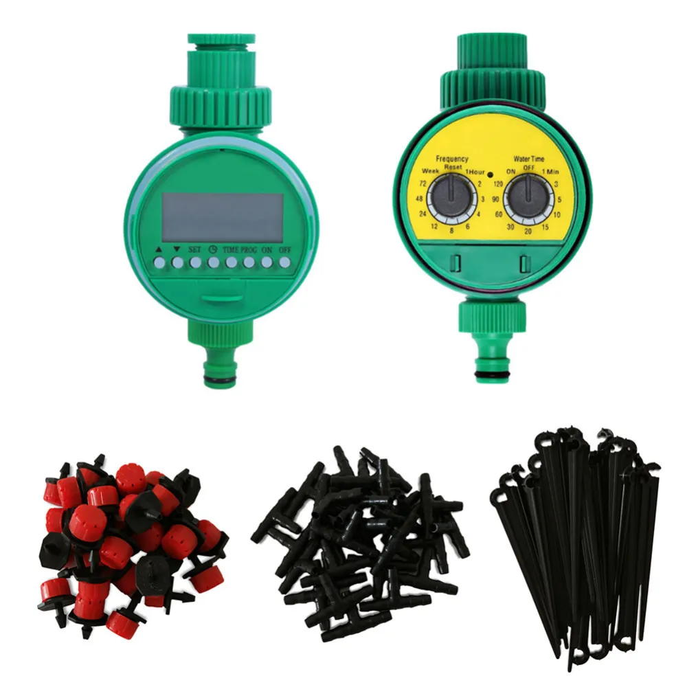 

25m Micro Drip Irrigation System Plant Automatic Spray Greenhouse Watering Kits Garden Hose Adjustable Dripper Sprinkler