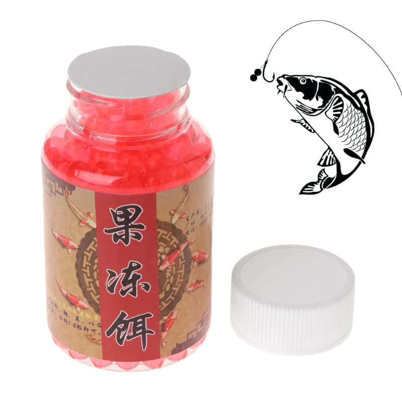 

1 Bottle Fishing Bait Carp Salmon Fish Egg Jelly Beads Artificial Lure 4mm Soft N10 dropship