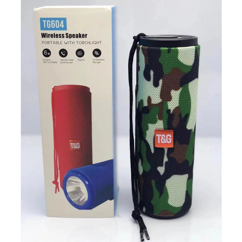 

Portable Speaker Column Wireless Bluetooth Speaker Outdoor Waterproof Speaker Sound System Subwoofer with USB TF AUX FM Radio