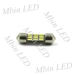 20x универсальный интерьер лампы 4014 C5W 31 мм 12SMD 12 В LED купол гирлянда лампы автомобиля СВЕТОДИОДНЫЕ Чтение двойной наконечник пункт Свет Карты