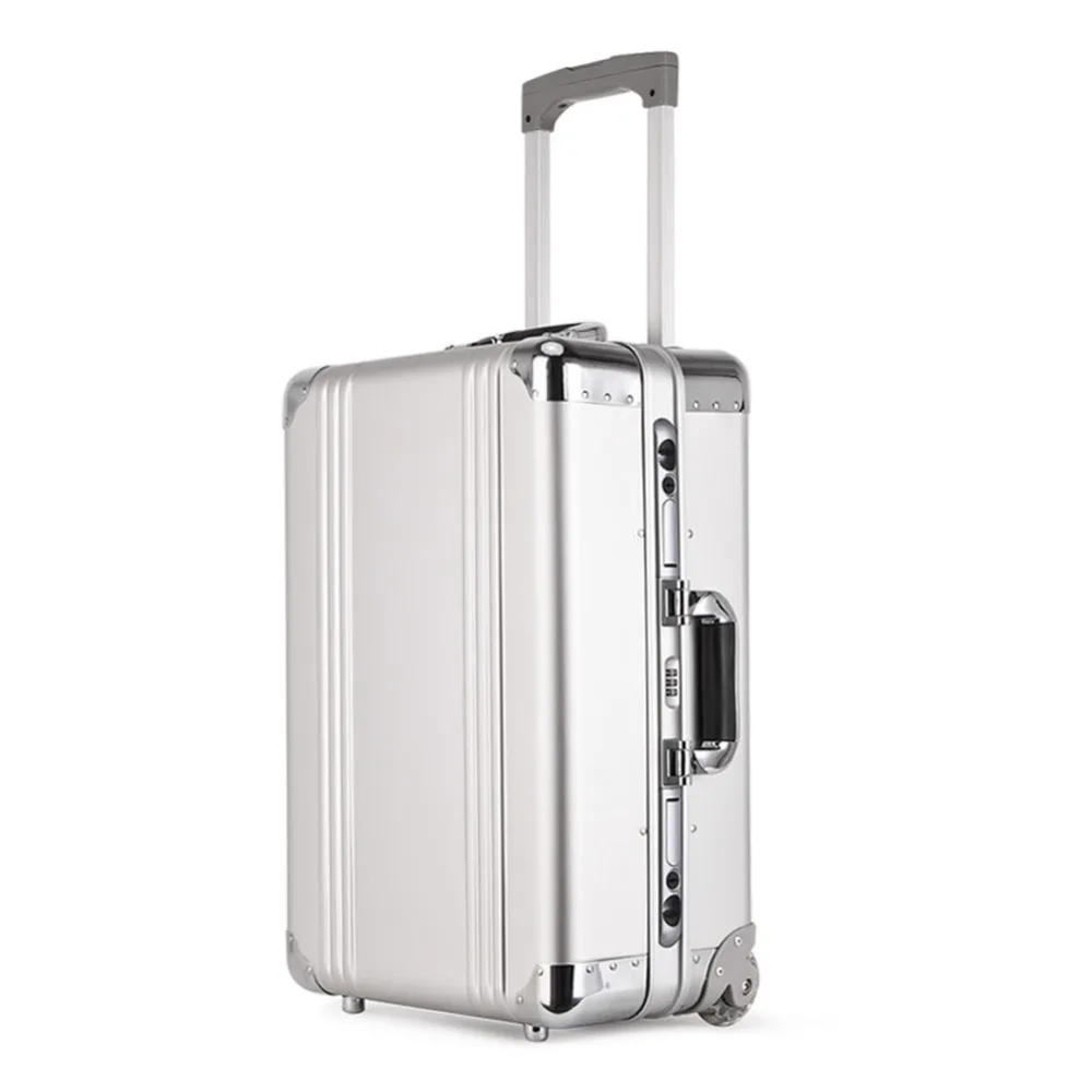 Image Original Ruitto Trolley case Aluminum magnesium Alloy All metal Document suitcase Travel Suitcase 20 inch Boarding Bag trunk