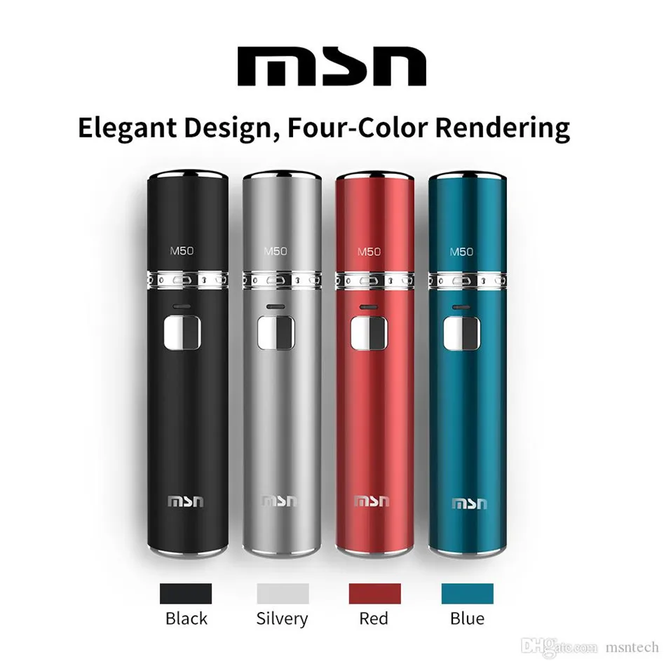 Электронная сигарета MSN Original not fire испаритель M50 heat без ожога с комплектом вейпа 1450