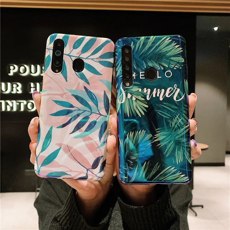 Мягкий силиконовый чехол LANCHE Blu-Ray для телефона Samsung Galaxy S8 S9 S10 Plus Note 8 9 с листьями A8s