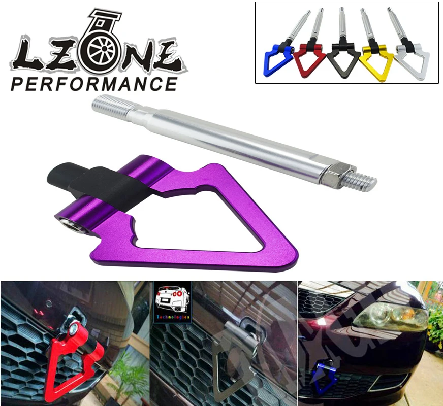 LZONE-البليت الألومنيوم هوك السحب الجبهة وخلفي حلقة مثلثية سحب هوك لتويوتا GT86 سليل FRS BRZ 13- 15 JR019