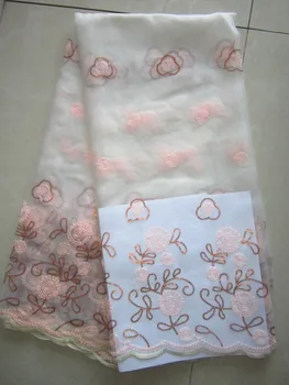 

Swiss Voile Lace Double Organza 5Yards/pc,Sequins Embroidery Lace Fabric 2016 New Pattern High Quality French Lace