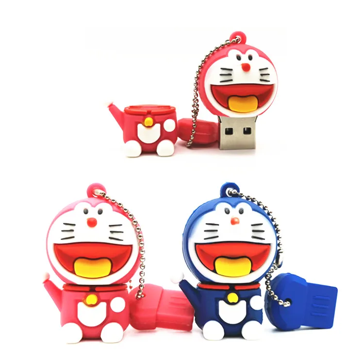 USB 2 0 флэш-накопители мультяшный Дораэмон Кот карта памяти Флеш накопитель 4 ГБ 8 16