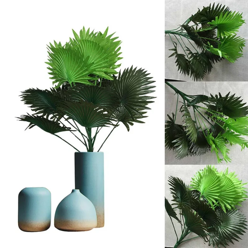 Искусственные листья декоративные растения поддельные с пальмовым листом зелени для Цветочная композиция аксессуар часть