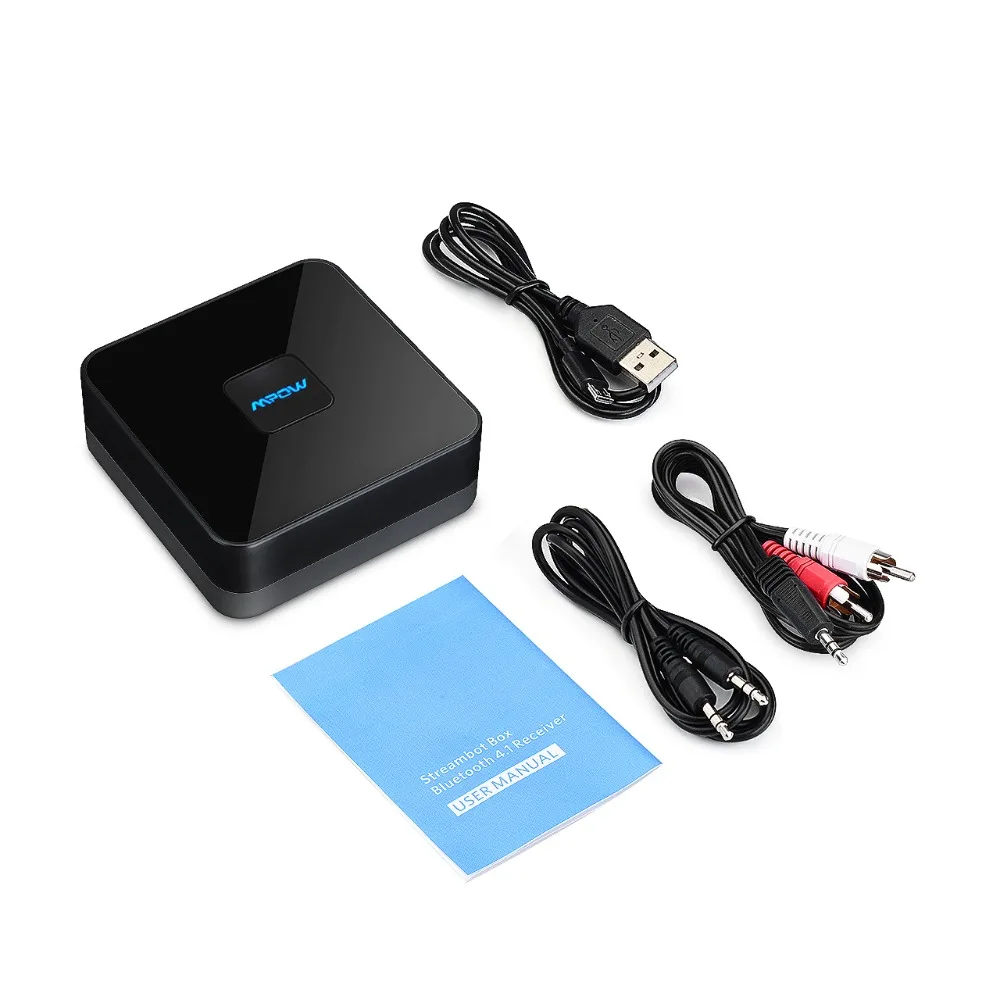 VicTsing Bluetooth 4.1 Receiver Wireless Audio Adapter with High-fidelity Stereo Sound Bluetooth Receiver Car 3.5mm Audio Cable  (14)