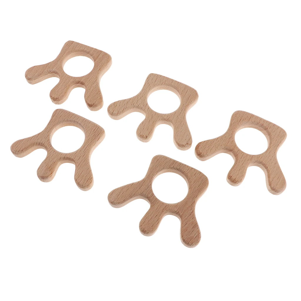 5Pcs Mixed Wooden Cutouts Wooden Shapes, Beech, Craft Shape, Embellishments, Decoration, Scrapbooking, DIY Art Wood Craft Pieces