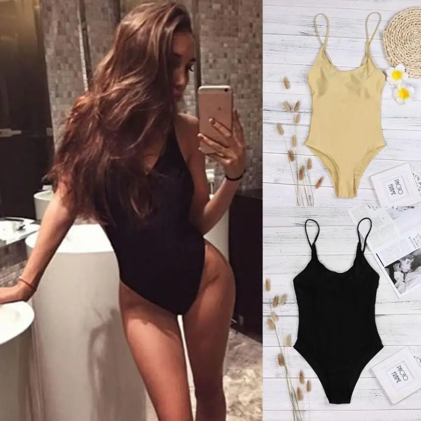 

New Arrival Sexy Women Bikini Set Solid Printing Hang Neck Swimmer Push Up Swimsuit Summer Enchanting Women's Swimsuits Biquini