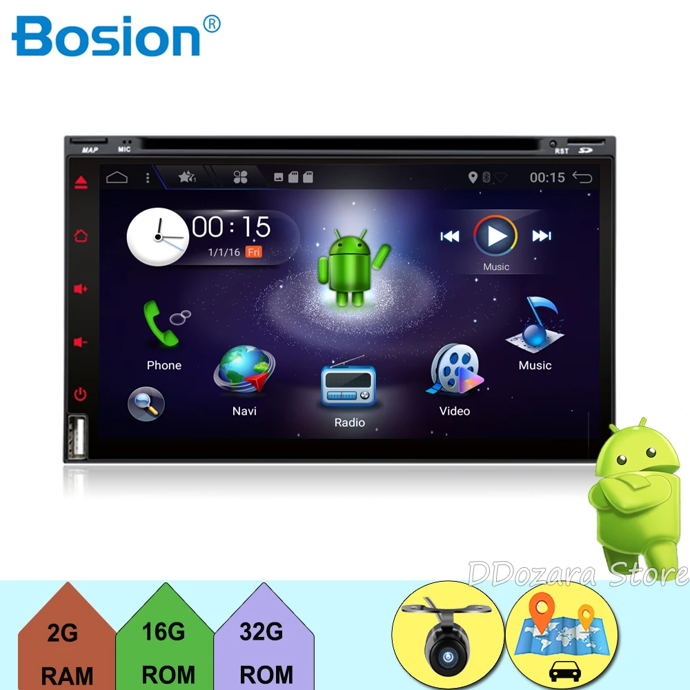 

Quad Core 2 Din Android 7.1Fit for NISSAN QASHQAI Tiida Car Audio Stereo Radio GPS TV 3G WiFi dvd automotivo Universal Free map