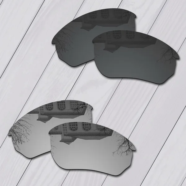 E.O.S поляризованные улучшенные Сменные линзы для солнцезащитных очков Оукли Flak Beta-несколько вариантов - Цвет линз: Black-Silver