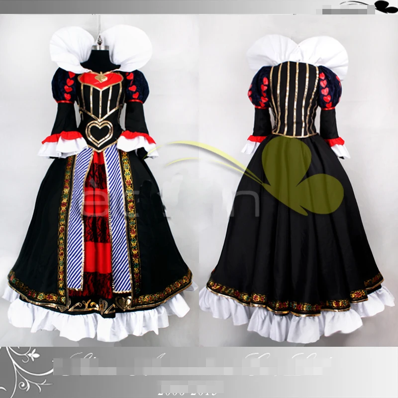

Game Anime Alice: Madness Returns Queen of Hearts Customized Uniforms Cosplay Costume Custom-made Any Size Free Shipping